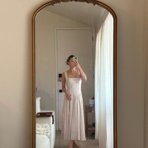 NWT Caroline Constas | Cottage Cotton/Linen Rose Dress